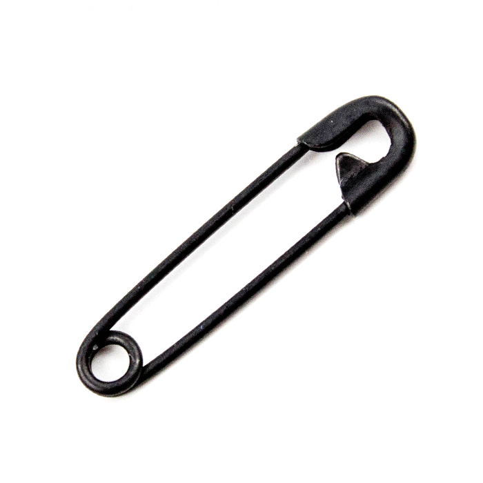 Black safety pins discount